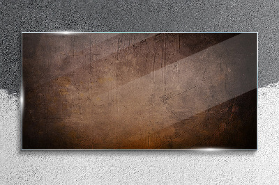 Abstract texture of earthy tones Glass Wall Art