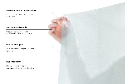 Translucent privacy window film