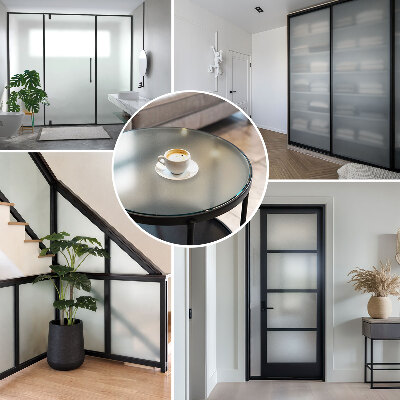 Privacy glass film translucent