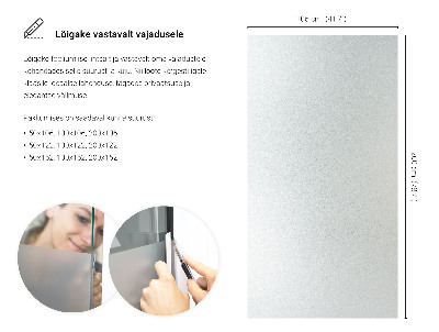Translucent privacy window film