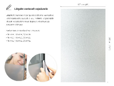 Translucent privacy window film