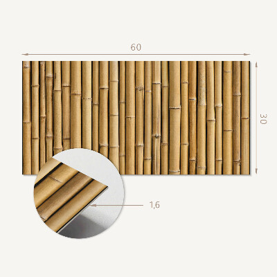Square wall panel Natural bamboo texture