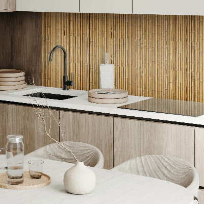 Square wall panel Natural bamboo texture