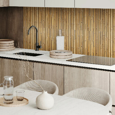 Square wall panel Natural bamboo texture