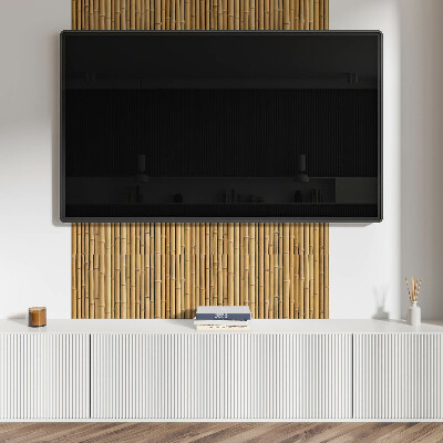 Square wall panel Natural bamboo texture