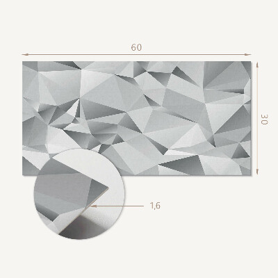 Square wall panel Abstract geometric pattern