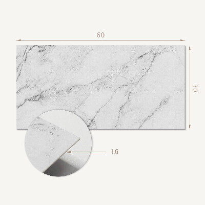 Square tv wall panel Elegant white marble