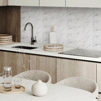 Square tv wall panel Elegant white marble