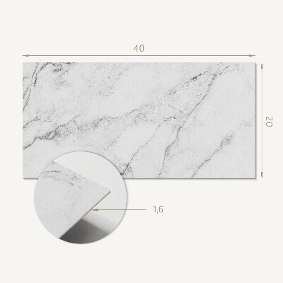 Square tv wall panel Elegant white marble
