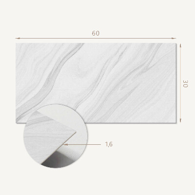 Square tv wall panel Marble pattern with waves