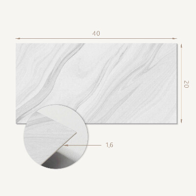 Square tv wall panel Marble pattern with waves