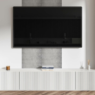 Square tv wall panel Raw concrete texture