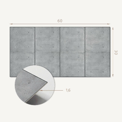 Square wall panel Raw concrete texture