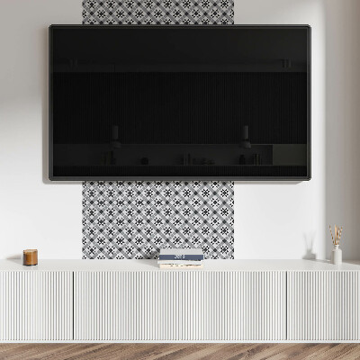 Square wall panel Geometric pattern with stars