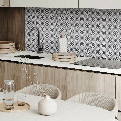 Square wall panel Geometric pattern with stars