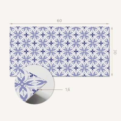 Pvc wall panel Geometric pattern with flowers