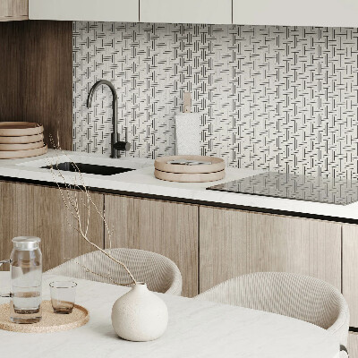 Square wall panel Geometric checkered pattern