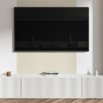 Square tv wall panel Herringbone pattern