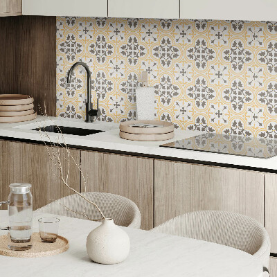 Square wall panel Plant pattern on the background