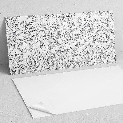 Pvc wall panel Floral pattern with leaves