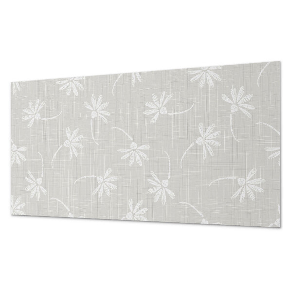 Square wall panel Floral pattern on the background