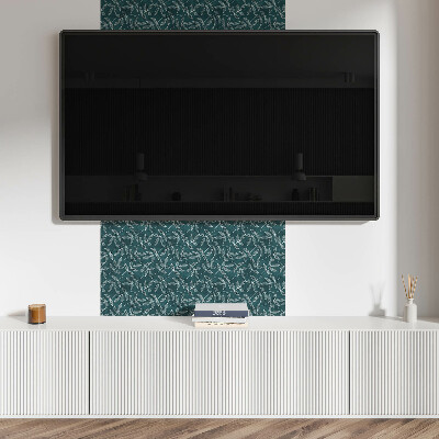 Pvc wall panel Leaves on a textured background