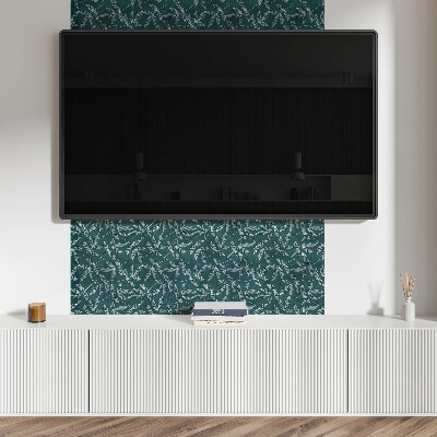 Pvc wall panel Leaves on a textured background