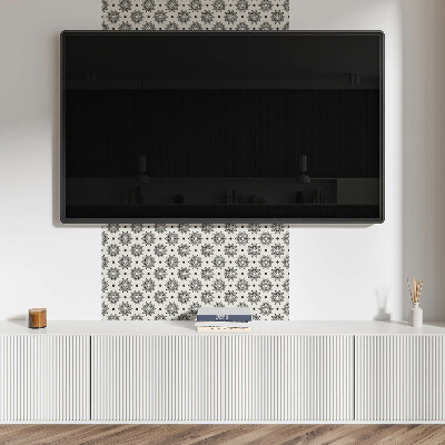 Square wall panel Mandala pattern in a grid