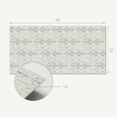 Square wall panel Diamond leaf pattern