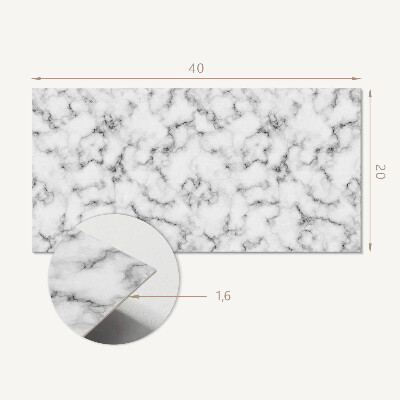 Square wall panel Veined marble pattern