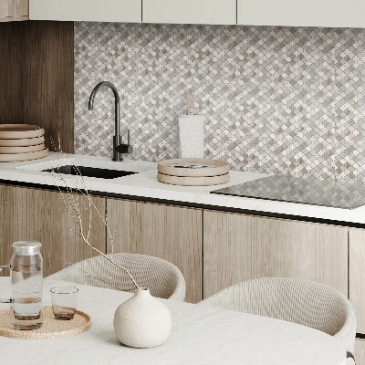 Square tv wall panel Mosaic pattern with shapes