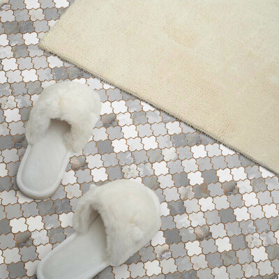Square tv wall panel Mosaic pattern with shapes