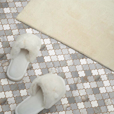 Square tv wall panel Mosaic pattern with shapes