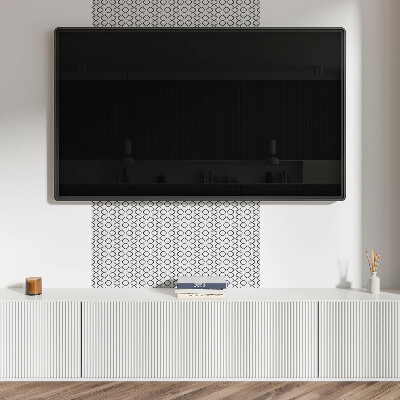 Square wall panel Pattern with symmetrical shapes
