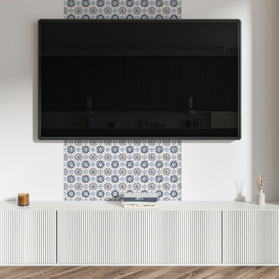 Pvc wall panel Floral pattern in symmetry