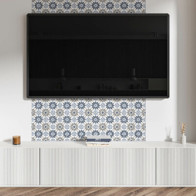 Pvc wall panel Floral pattern in symmetry