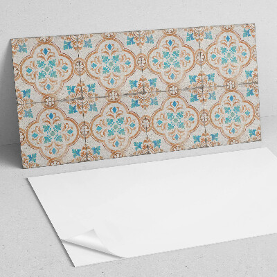 Square tv wall panel Decorative motif with flowers