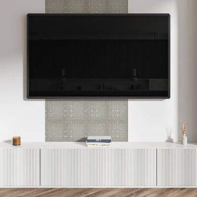 Square wall panel Geometric flower pattern