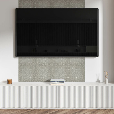 Square wall panel Geometric flower pattern