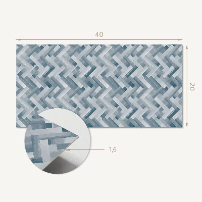 Square tv wall panel Zigzag striped pattern