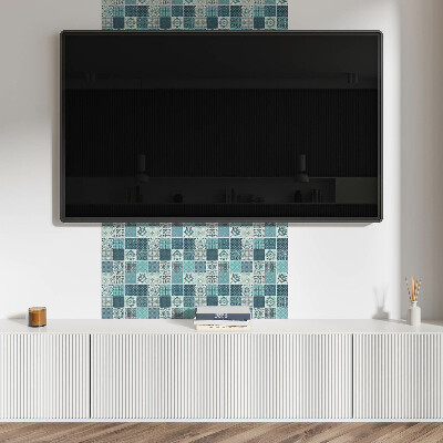 Pvc wall panel Patterns in geometric mosaic