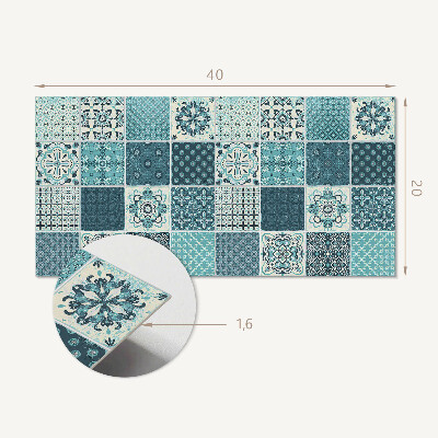Pvc wall panel Patterns in geometric mosaic
