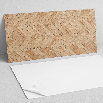 Square tv wall panel Herringbone floor pattern