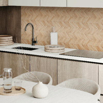 Square tv wall panel Herringbone floor pattern