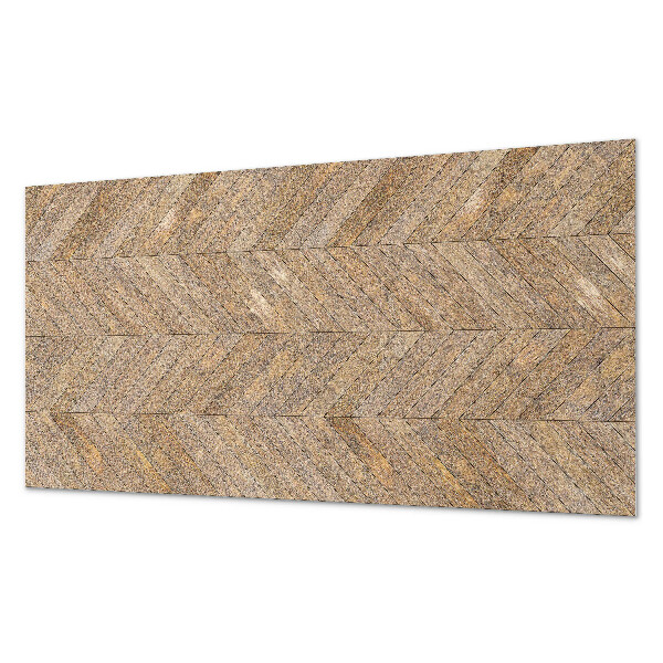 Square tv wall panel Herringbone board pattern
