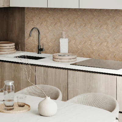 Square tv wall panel Herringbone board pattern