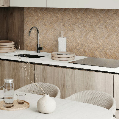 Square tv wall panel Herringbone board pattern