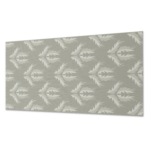 Square wall panel Stylish plant pattern
