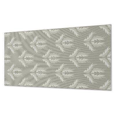 Square wall panel Stylish plant pattern