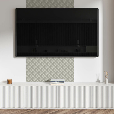 Square wall panel Stylish plant pattern